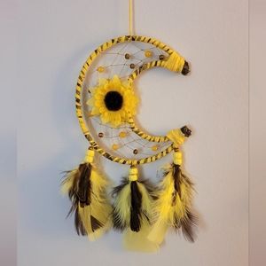Sunflower Crescent Dreamcatcher